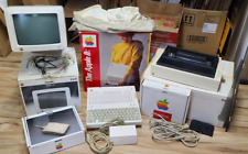 VTG Apple IIc A2S4000 Computer w/ OG Boxes, Moniter, Printer, and cables *READ* picture