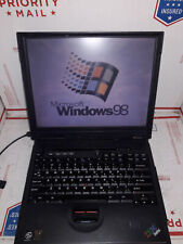 Vintage IBM Thinkpad A21m Laptop Win98SE W/ USB Support DVD & Floppy #184 picture