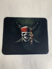 Jolly Roger Pirate Flag Mouse Pad - Caribbean Mousepad - Pirates Mouse Mat  picture
