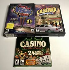 Vintage Computer PC CD-ROM Reel Deal Casino Games Lot Of 3 Poker, Slots, Bingo picture