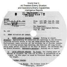 World War II: All Theaters Enemy Situation and Operations, Intelligence Reports picture