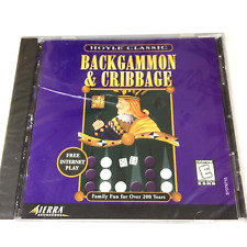 Vintage Hoyle Classic Backgammon & Cribbage (PC, 1999) - NEW - CASE CRACKED picture