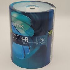 New Sealed 100 Spindle Pk Pack TDK DVD+R Discs 4.7 GB 16x  picture