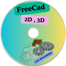 FreeCAD pro  Create 2D , 3D  drawings , CNC machining  for Windows 7-- 64Bit DVD picture