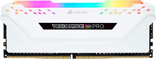 Vengeance RGB Pro 16GB (2X8Gb) DDR4 3200Mhz C16 LED Desktop Memory - White picture