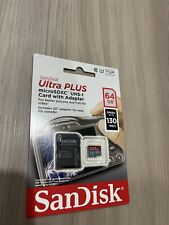 SanDisk Ultra Plus MicroSDXC UHS-I Card w/ Adapter - 64 GB Speed 130 MB/s New picture