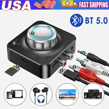 USA Bluetooth Transmitter Receiver Wireless 3.5mm Adapter AUX NFC to 2 RCA Audio picture