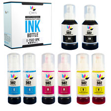 8 PK Refill Ink Bottles for Epson 502 Black Color Combo Packs Ecotank ET 1500 picture