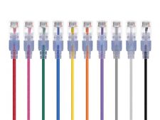 SlimRun Cat6A Ethernet Patch Cable RJ45 Stranded UTP Wire 30AWG 5ft 10pk Multi picture