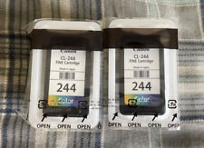 Lot of Two (2) Canon CL-244 Original Ink Cartridge Color No Box (Factory Sealed) picture