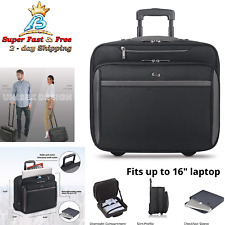 Briefcase Wheeled Bags TSA Laptop Sleeve Rolling Case Overnight Travelling Bag picture