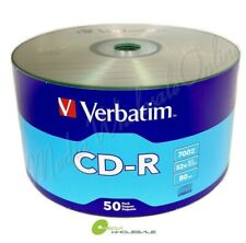 VERBATIM Blank CD-R Logo Branded 700MB/80min Media Disc / LOT = 50 TO 1800 Discs picture