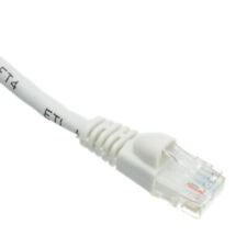 Case of 100 Cables Snagless 6 Foot Cat5e White Network Ethernet Patch Cable picture