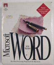 Vintage 1992 Microsoft Word 5.1 (5.0) for Apple Macintosh Brand New SEALED picture
