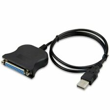 New USB to IEEE 1284 DB25 25-Pin Parallel Printer Female Adapter Cable Cord picture