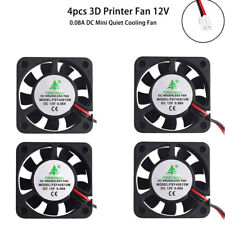 4pcs 40X40X10mm Cooling Fan Mini 3D Printer Fan 12V DC 0.08A with Cable for DVR picture