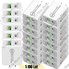 Bulk Lot QC3.0 20W PD Fast Wall Charger Power Adapter For iPhone Samsung Android picture