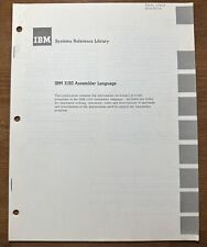 Vintage 1968 IBM Computers Systems Reference Library 1130 Assembler Language picture