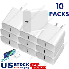 Lot 10X 20W USB-C Type C Fast Charger Power Adapter Block For iPhone 14 /Samsung picture