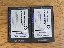 2x Vintage Rare Sharp 2 & 4 Megabyte 2MB 4MB PCMCIA Memory Flash Card J58890TG-1 picture
