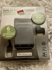New Powerline Dual Hi-Power 2 x 2.1a 2100ma Adapter for iPad, iPhone or iPod picture