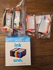 NEW Onn INK Black 902XL Color 902XL 8 Cartridges HP Compatible Sealed  picture