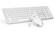 Wireless Keyboard and Mouse Combo - Full Size Slim Thin Wireless Keyboard Mouse picture