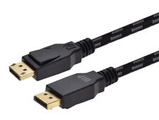 Monoprice Braided DisplayPort 1.4 Cable - 6ft - Gray, 8K Capable, Up To 32.4Gbps picture