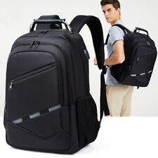Men's Backpack 17.3 Inch Laptop Business USB Charger Travel Commuter School Bag picture
