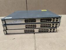 LOT 3 Cisco 3750-G WS-C3750G-24PS-S (24PORTS) Catalyst Switch *FOR PARTS picture