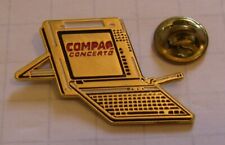 COMPAQ COMPUTER CONCERTO LAPTOP vintage pin badge picture