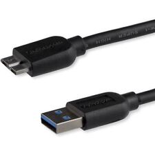 StarTech.com 0.5m (20in) Slim SuperSpeed USB 3.0 A to Micro B Cable - M-M picture