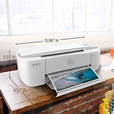 HP DeskJet Wireless Printer. Print Scan Copy + 6  ft cable *NO INK* -White picture