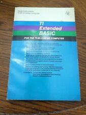  TI-99/4A TI99 Original TI EXTENDED BASIC Programming Manual Book & Ref Card picture