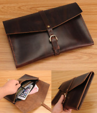cow Leather file case Folder pocket Messenger bag Briefcase customize brown z618 picture