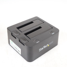 New Open Box StarTech.com USB 3.0 to Dual 2.5/3.5in SATA HDD Dock w/ Adapter picture