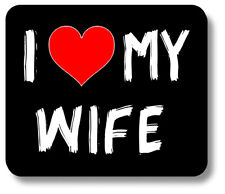 I Love Heart My Wife Mouse Pad Non-Slip 1/8in or 1/4in Thick picture