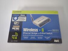 CISCO LINKSYS WIRELESS -G WET54GS5 ETHERNET BRIDGE with 5-PORT SWITCH picture