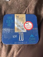 Vintage AOL America Online Version 7.0 Disc SEALED Tin  picture