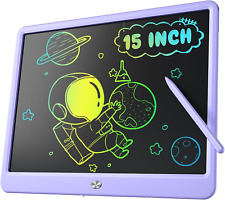 LCD Writing Tablet for Kids,  15 Inch Large Screen Doodle Board, Colorful Drawin picture
