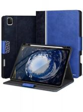 KingBlanc iPad Pro 12.9 Case 6th/5th/4th/3rd Generation With Pencil Holder Blue picture
