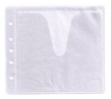 CD Double-sided Refill Plastic Sleeve White Lot picture