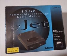 Vintage SyQuest SyJet 1.5GB Removable Cartridge Hard Drive Portable SCSI OpenBox picture