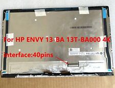 L96796-001 HP ENVY LAPTOP ENVY 13T-BA00 13-ba0045cl LCD DISPLAY UHD TS W/BEZEL picture