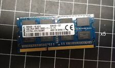LOT of 5 Kingston 4GB DDR3-1866MHz 204Pin SoDimm Dual Rank RAM Memory X7C75G-HYC picture