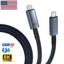 Thunderbolt 4 3 USB 4 USB-C 8K Cable 40Gbps Charger Data PD 240W UHD Video picture