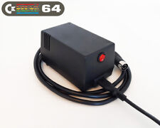 Commodore 64 Power Supply - C64 PSU, (EU 230VAC plug), Black, LED, Power Switch picture