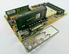 Vintage Biostar M6TLC Slot 1 Motherboard w/ Pentium II 233MHz CPU & 256MB RAM picture