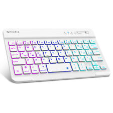 [7 Color Backlit] Wireless Bluetooth Ultra Slim Portable Keyboard for iPad Mini picture