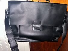 Calvin Klein Business Genuine Leather Soft Side Briefcase Black picture